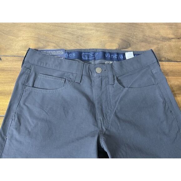 Vineyard Vines Mens 28x32 Performance 5-Pocket Pants Gray New With Tags - Picture 3 of 13